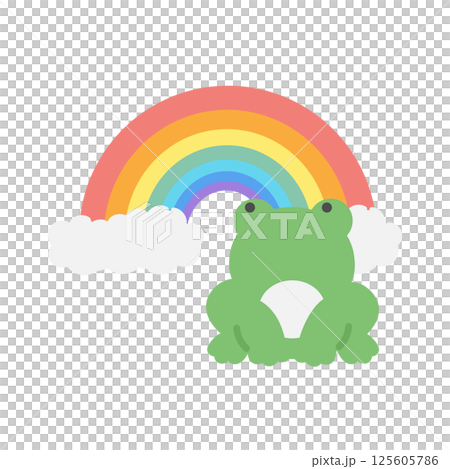 青蛙彩虹圖 青蛙彩虹圖 125605786