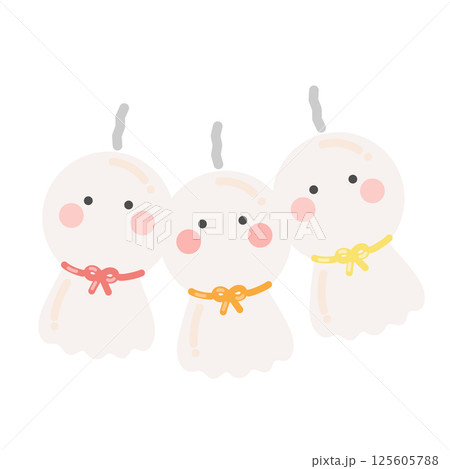 てるてる坊主  イラスト 125605788