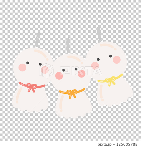 てるてる坊主  イラスト 125605788