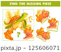 Board game for developing spatial thinking. Attention task with sea turtle, corals, algae. Find the missing piece of Seabed composition. Underwater world educational puzzle game for school readiness 125606071