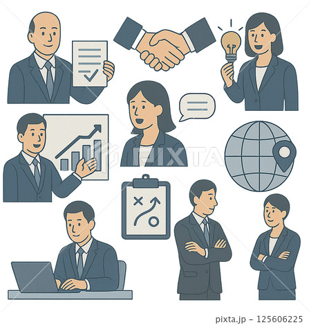 ビジネスイラスト素材 125606225