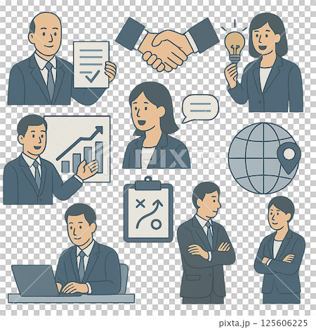 ビジネスイラスト素材 125606225
