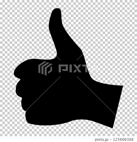 thumbs up silhouette thumbs up silhouette 125606388