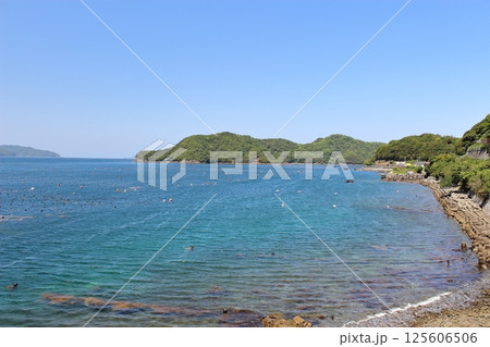 【愛媛県】　足摺宇和海国立公園　宇和海　真珠養殖 125606506
