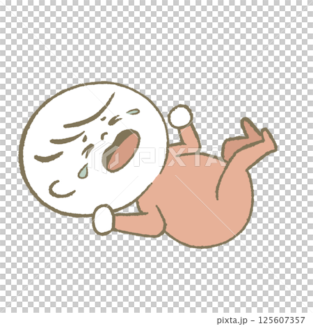 Crying baby pink Crying baby pink 125607357