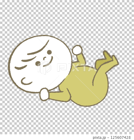 Happy baby yellow Happy baby yellow 125607428