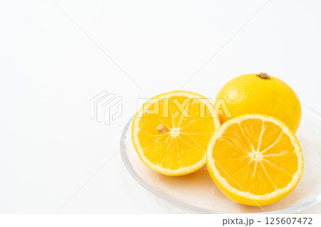 白背景に爽やかな湘南ゴールド 125607472