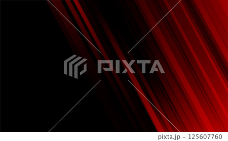 Dark red geometric stripes and lines abstract minimal tech background 125607760