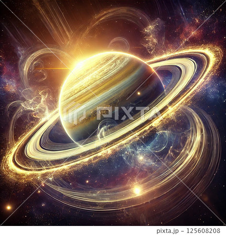 幻想的な土星 125608208