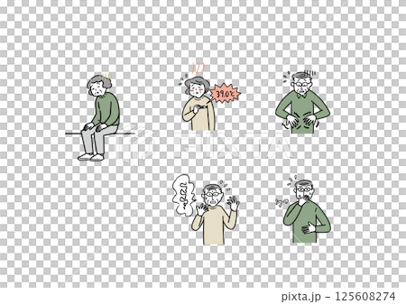Seniors' physical condition Seniors' physical condition 125608274