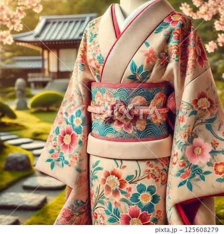 お花の着物 お花の着物 125608279
