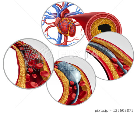 Stent In Coronary Artery Stent In Coronary Artery 125608873