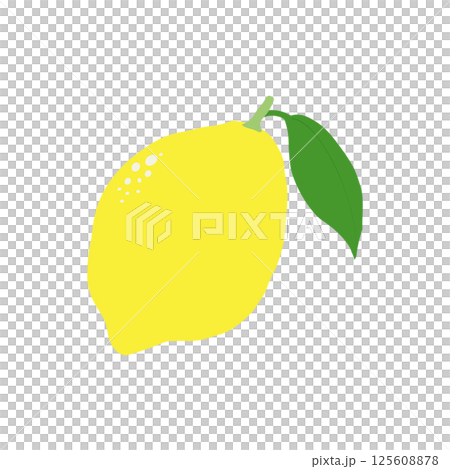 レモンのイラスト_単体 レモンのイラスト_単体 125608878