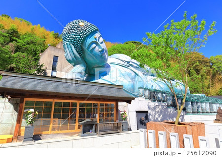 【福岡県】快晴の南蔵院の釈迦涅槃像 【福岡県】快晴の南蔵院の釈迦涅槃像 125612090