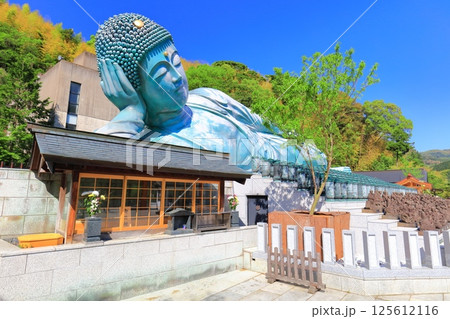 【福岡県】快晴の南蔵院の釈迦涅槃像 【福岡県】快晴の南蔵院の釈迦涅槃像 125612116