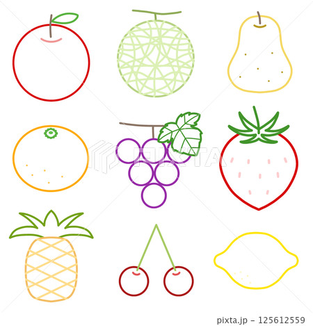 フルーツの素材セット② フルーツの素材セット② 125612559