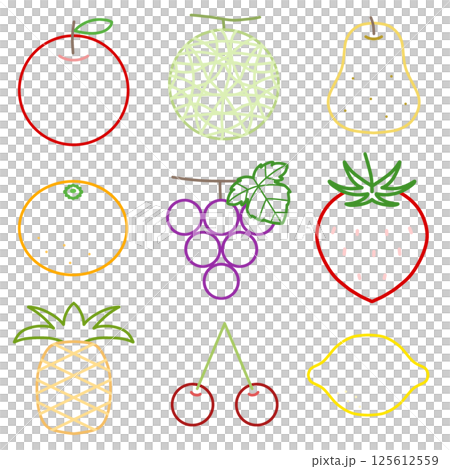 フルーツの素材セット② フルーツの素材セット② 125612559