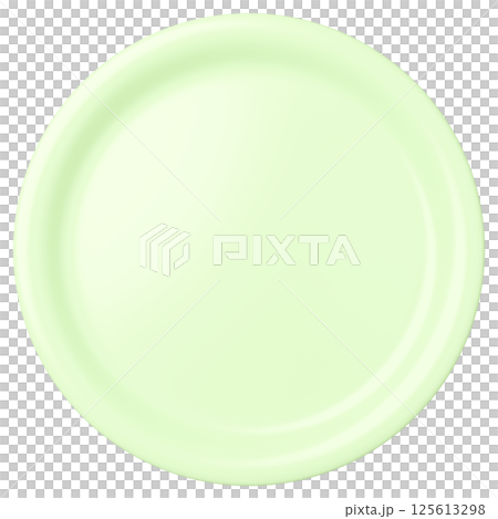 3D插圖_盤子_黃綠色 125613298