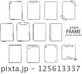 シンプルフレーム　縦長　長方形 125613337