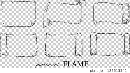 羊皮紙框架集幻想 125613342