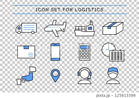 物流圖示集 125613399