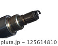 かぶって黒くカーボンが付着したプラグ かぶって黒くカーボンが付着したプラグ 125614810