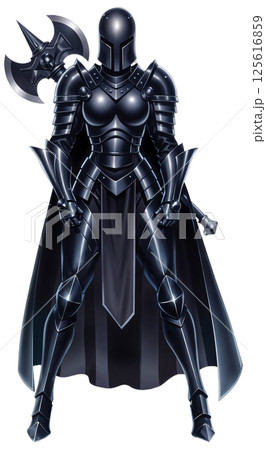 Medieval knight armor 125616859