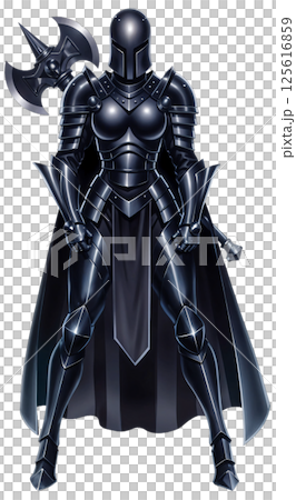 Medieval knight armor 125616859