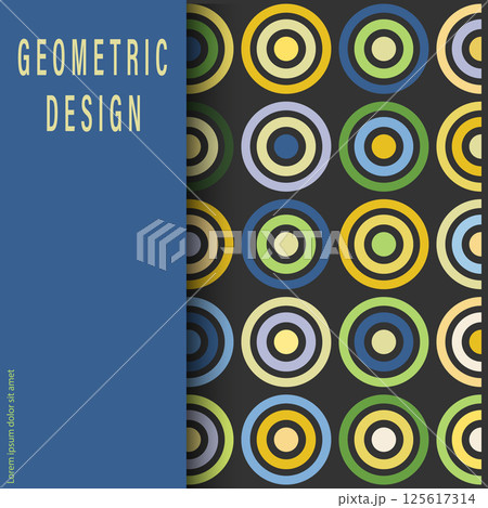 Multicolored circles. Layout for background, cover, screensaver, website and creative idea. The idea of interior design, corporate style and decorative creativity Multicolored circles. Layout for background, cover, screensaver, website and creative idea. The idea of interior design, corporate style and decorative creativity 125617314