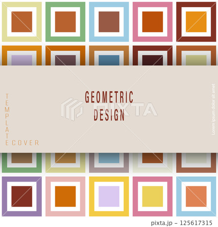 Multicolored squares. Layout for background, cover, screensaver, website and creative idea. The idea of interior design, corporate style and decorative creativity Multicolored squares. Layout for background, cover, screensaver, website and creative idea. The idea of interior design, corporate style and decorative creativity 125617315
