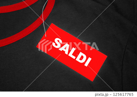 Italian sale tag Italian sale tag 125617765