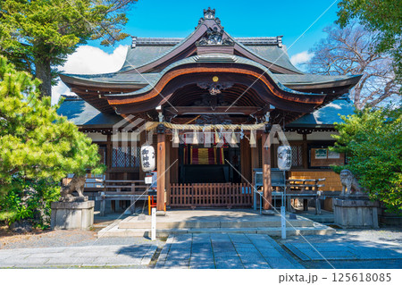 京都市左京区　熊野神社の拝殿 125618085