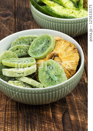 Mix of dried and candied fruit. Mix of dried and candied fruit. 125618175