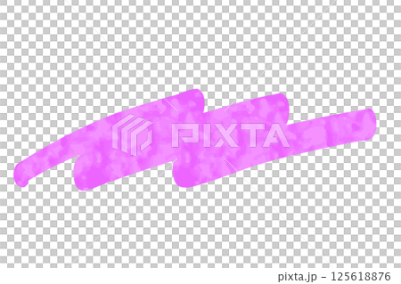Marker pen-like underline: Purple watercolor style 125618876