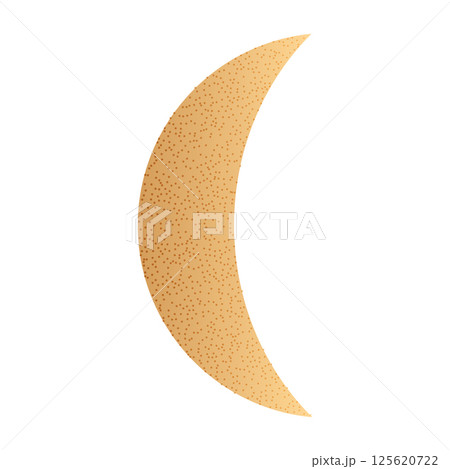 Lunar moon phases with crescent and eclipse cycle, celestial space elements, black astronomy icon design with stars and light flare. Flat vector illustration isolated on white background. 125620722
