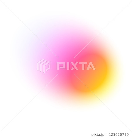 Abstract gradient background with soft blue and green hues, blurred fluid shapes, grainy watercolor texture, neon light mesh effect. Flat vector illustration isolated on white background. 125620759