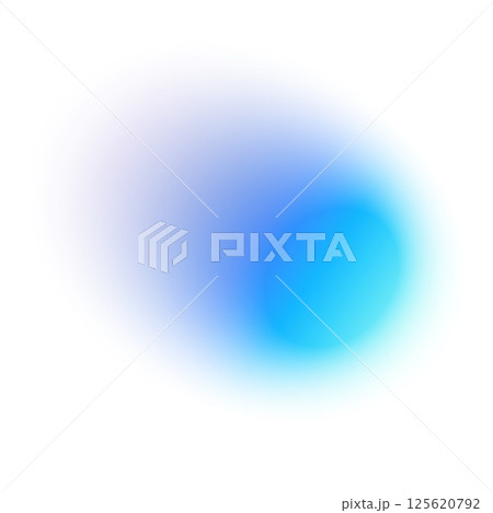 Abstract gradient background with soft blue and green hues, blurred fluid shapes, grainy watercolor texture, neon light mesh effect. Flat vector illustration isolated on white background. 125620792