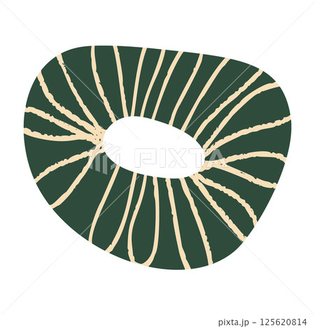 Abstract paper cutout shapes, organic geometric elements, colorful collage pattern with stars, modern kid friendly design. Flat vector illustration isolated on white background. 125620814