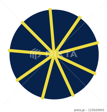 Colorful pie chart set with divided sections, circular infographic elements, geometric data visualization wheel, segmented diagram for statistics. Flat vector illustration isolated Colorful pie chart set with divided sections, circular infographic elements, geometric data visualization wheel, segmented diagram for statistics. Flat vector illustration isolated 125620943