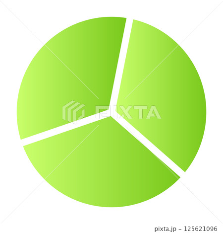 green 3D pie chart infographic, percentage donut diagram with divided sections, business analysis graph. Flat vector illustration isolated green 3D pie chart infographic, percentage donut diagram with divided sections, business analysis graph. Flat vector illustration isolated 125621096