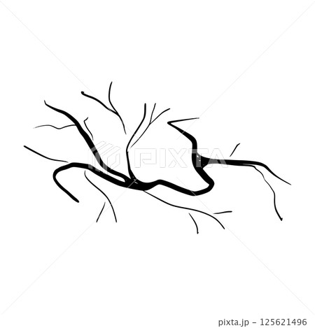 Earthquake damage with cracked wall split, broken concrete texture. Structural destruction from seismic activity, dangerous building fracture. Flat vector illustration isolated on white background. Earthquake damage with cracked wall split, broken concrete texture. Structural destruction from seismic activity, dangerous building fracture. Flat vector illustration isolated on white background. 125621496