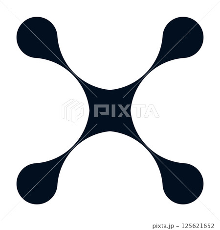 Organic connect pattern with metaball molecules. Geometric blob shapes and fluid dots. Flat vector illustration isolated on white background. Organic connect pattern with metaball molecules. Geometric blob shapes and fluid dots. Flat vector illustration isolated on white background. 125621652