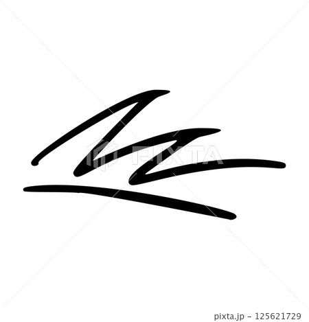 Comic movement lines and expressive shapes with fun graphic effects. Hand-drawn cartoon elements including arrows, marks, and brush strokes. Flat vector illustration isolated on white background. 125621729