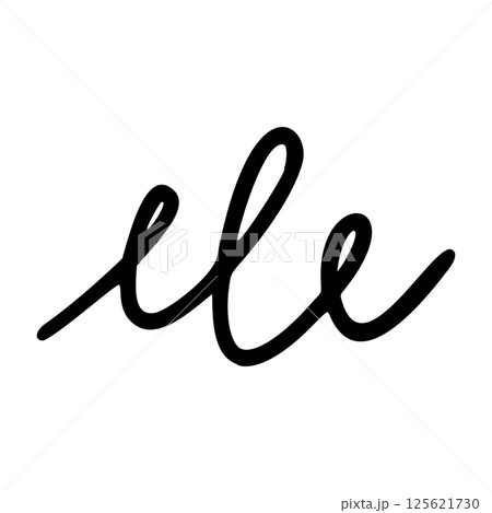 Comic movement lines and expressive shapes with fun graphic effects. Hand-drawn cartoon elements including arrows, marks, and brush strokes. Flat vector illustration isolated on white background. 125621730