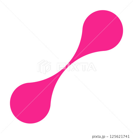Pink circle blob connect pattern. Organic morphing shapes and logo dots. Flat vector illustration isolated on white background. Pink circle blob connect pattern. Organic morphing shapes and logo dots. Flat vector illustration isolated on white background. 125621741
