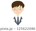 めがねをかけた男性 125622086