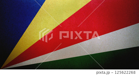 Flag of the Seychelles on a paper Flag of the Seychelles on a paper 125622268