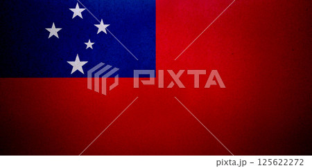 Flag of Samoa on a paper Flag of Samoa on a paper 125622272