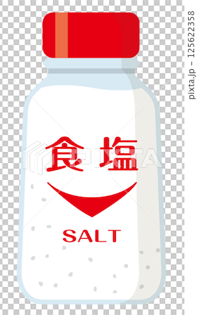 Powdered seasonings: salt and table salt 125622358