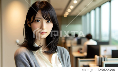 オフィスで働く女性 125622390